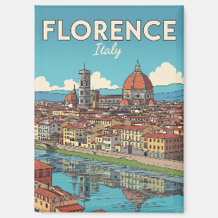 Vintage Florence Italy Travel Magnet