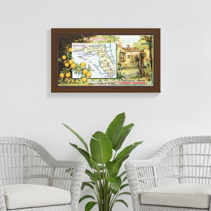 Vintage Florida Ad Canvas Print