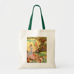 Vintage Florida advertising illustration Tote Bag