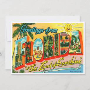 Vintage Florida Card