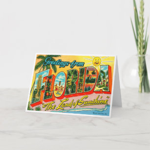 Vintage Florida Card
