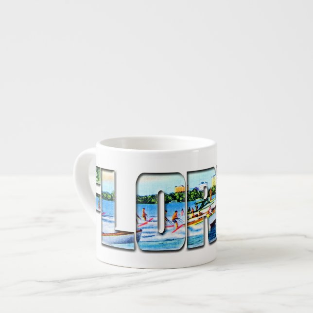 Vintage Florida Espresso Cup (Front Left)