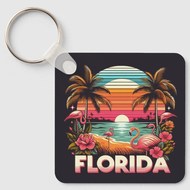 Vintage Florida Key Ring (Front)