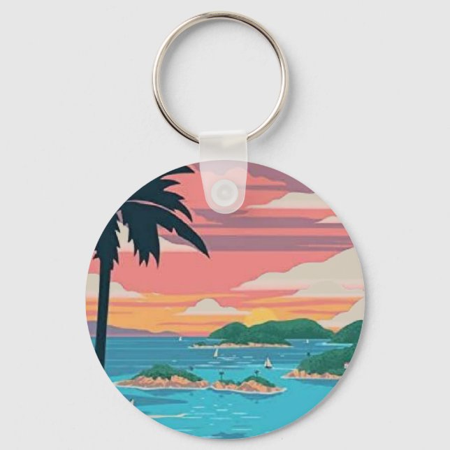  Vintage Florida Keys Keychain (Front)