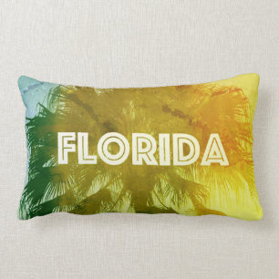 Vintage Florida Lumbar Pillow