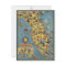 Vintage Florida Map Post Card