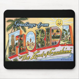 Vintage Florida Postcard Mousepad