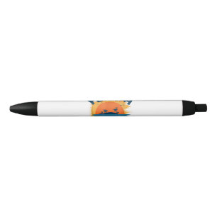 Vintage Florida Retro Tee Design Sunshine Black Ink Pen