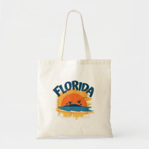 Vintage Florida Retro Tee Design Sunshine Tote Bag