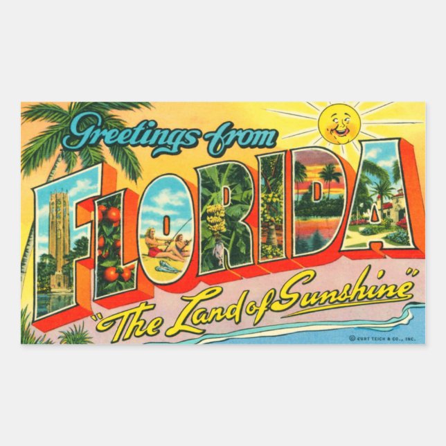 Vintage Florida Sticker (Front)