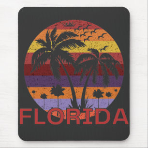 Vintage Florida USA Summer Beach Mouse Mat