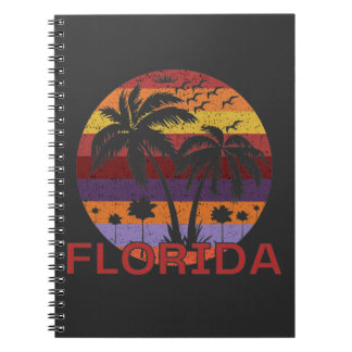 Vintage Florida USA Summer Beach Notebook