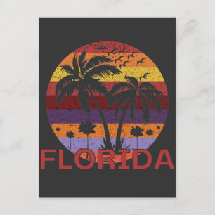 Vintage Florida USA Summer Beach Postcard