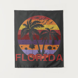 Vintage Florida USA Summer Beach Tapestry