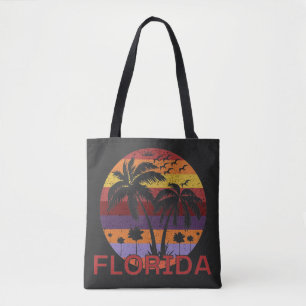 Vintage Florida USA Summer Beach Tote Bag