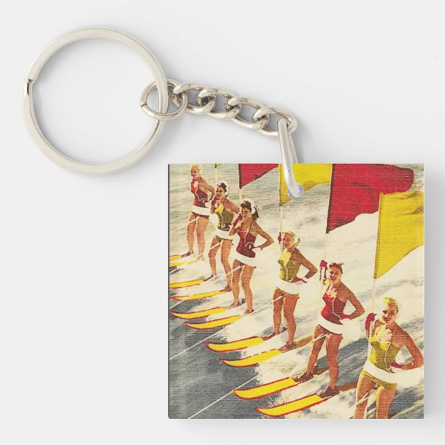 Vintage Florida Water Show Key Ring (Front)