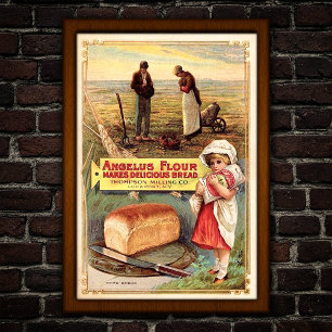 Vintage Flour Advertising Poster