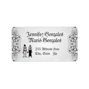Vintage Flourishes & Skeletons Address Labels