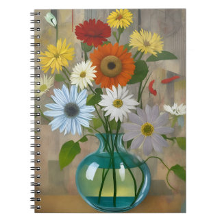 vintage flower 1 notebook