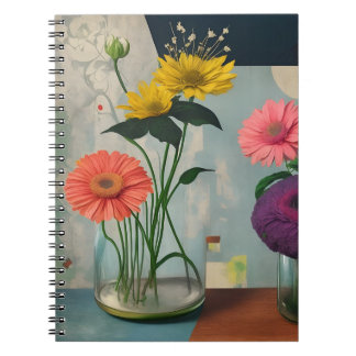vintage flower 2 notebook
