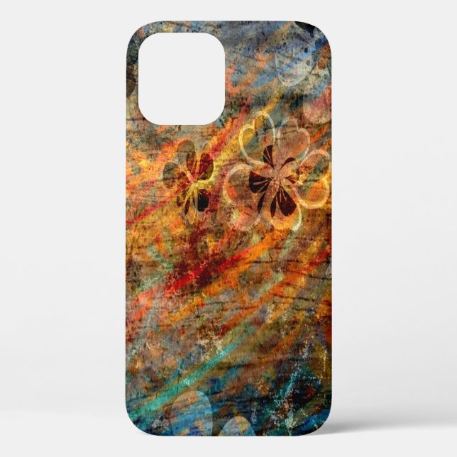 Vintage Flower Abstract Art Case-Mate iPhone Case (Back)