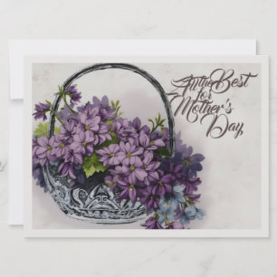 Vintage Flower Basket – Mother's Day Bloom