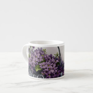 Vintage Flower Basket – Mother's Day Bloom Espresso Cup