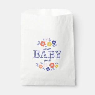 Vintage Flower Cascade Baby Shower Favour Bags