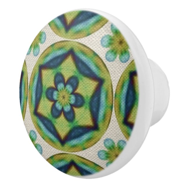 Vintage Flower Ceramic Pull (Right)