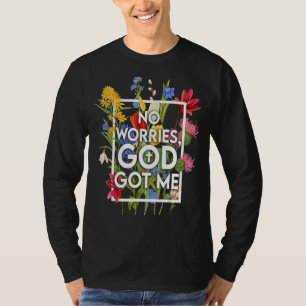 Vintage Flower Christian Quote Religious Saying T-Shirt