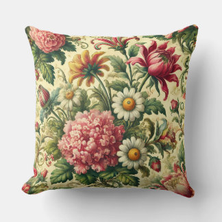 vintage flower cushion