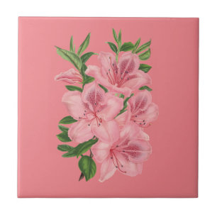 Vintage Flower Design Tile