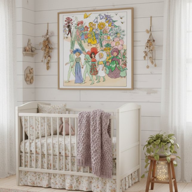 Vintage Flower Festival by Elsa Beskow  Poster (Creator Uploaded)