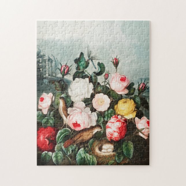 Vintage Flower Illustration  Jigsaw Puzzle (Vertical)