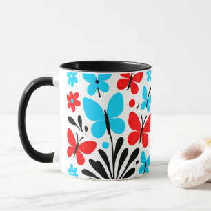 Vintage flower mug