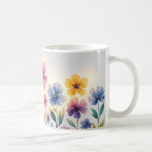 Vintage Flower Mug - Nature-Inspired
