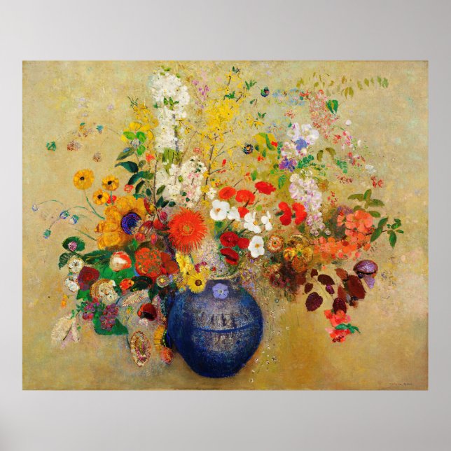 Vintage Flower Painting Poster (Front)