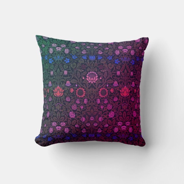Vintage flower pattern cushion (Front)