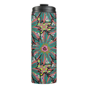 Vintage flower pattern. Doodle style, spring flor Thermal Tumbler