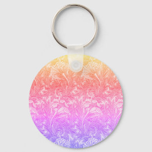 Vintage flower pattern  key ring