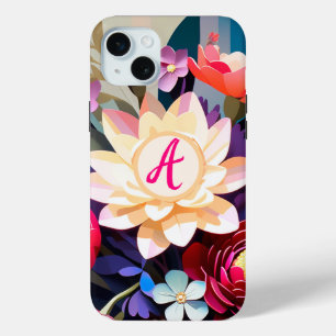 Vintage Flower Personalised  iPhone 15 Mini Case