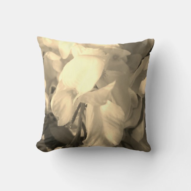 vintage flower pillow  (Front)