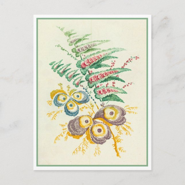 Vintage Flower Postcard (Front)