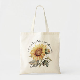 Vintage Flower Quote Tote Bag