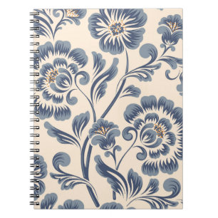 Vintage flower seamless pattern element. Elegant t Notebook