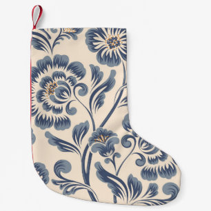Vintage flower seamless pattern element. Elegant t Small Christmas Stocking