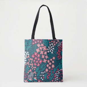 Vintage flower seamless pattern. Endless repeated  Tote Bag
