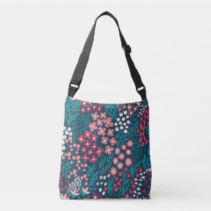 Vintage Flower Seamless Texture. Crossbody Bag