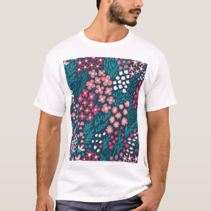 Vintage Flower Seamless Texture. T-Shirt