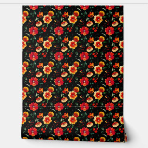 Vintage Flower Wallpaper - Elegant Retro Floral De